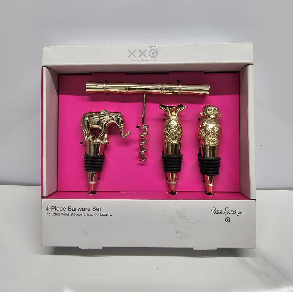 Lilly Pulitzer 4-Piece Target 4-Piece Barware Set